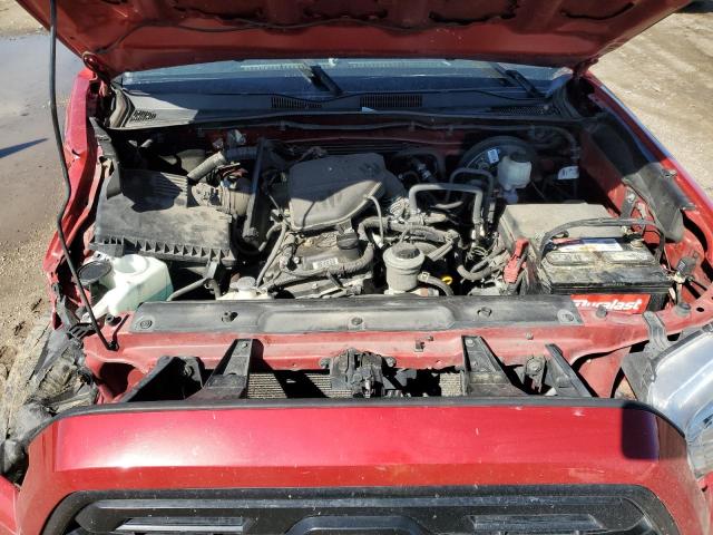 5TFAX5GN4KX154025 - 2019 TOYOTA TACOMA DOUBLE CAB RED photo 11