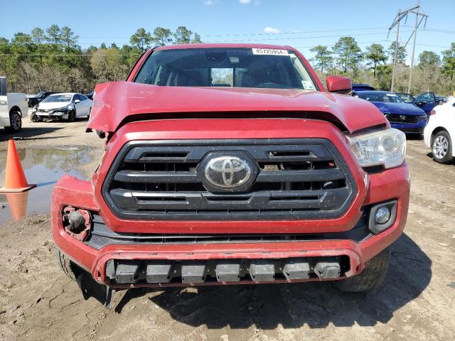 5TFAX5GN4KX154025 - 2019 TOYOTA TACOMA DOUBLE CAB RED photo 5