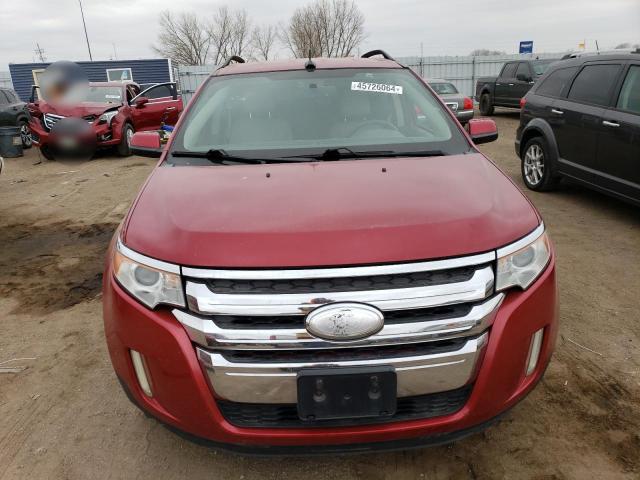 2FMDK3JC1CBA80171 - 2012 FORD EDGE SEL RED photo 5