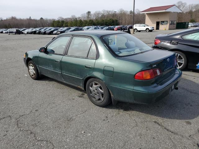 2T1BR18E8YC284192 - 2000 TOYOTA COROLLA VE GREEN photo 2