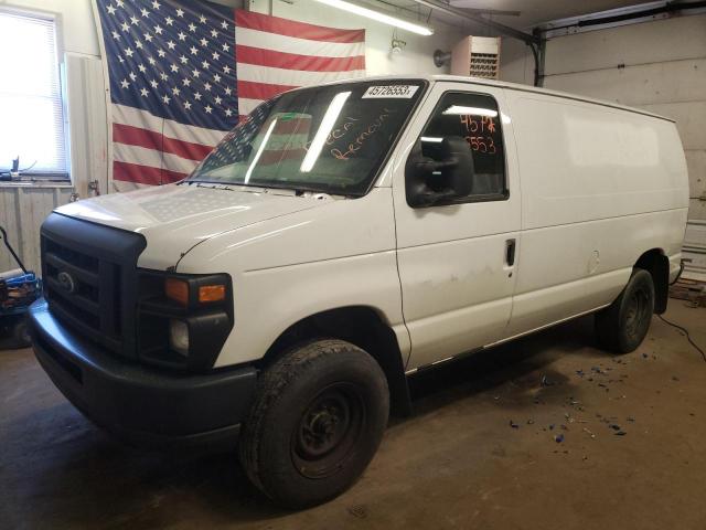 1FTSE3EL4EDA91014 - 2014 FORD ECONOLINE E350 SUPER DUTY VAN WHITE photo 1