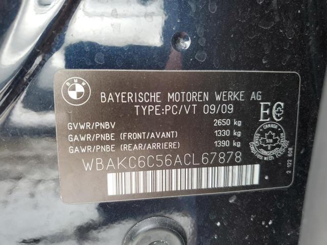 WBAKC6C56ACL67878 - 2010 BMW 750 I XDRIVE BLACK photo 12
