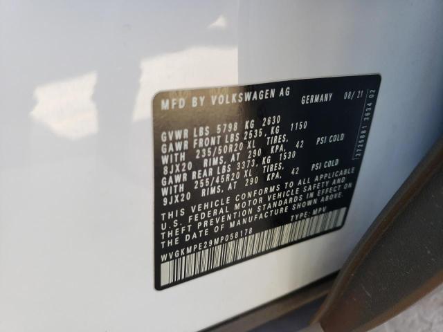 WVGKMPE29MP058178 - 2021 VOLKSWAGEN ID.4 PRO S თეთრი ფოტო 13