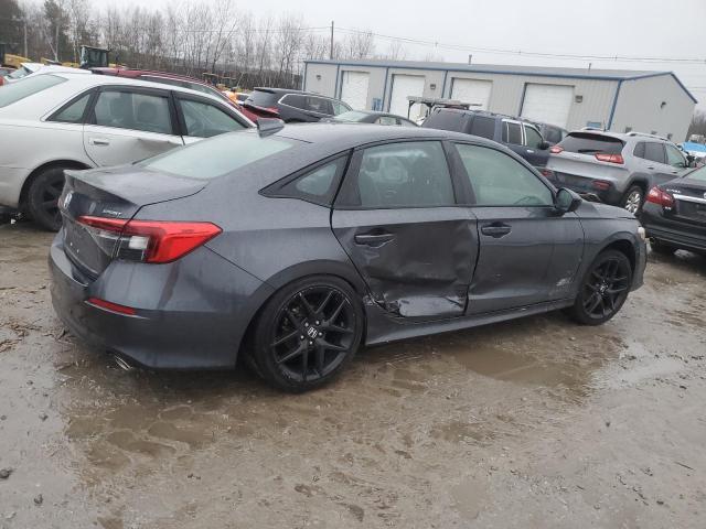 2HGFE2F53NH574784 - 2022 HONDA CIVIC SPORT GRAY photo 3