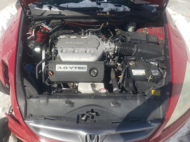 1HGCM82696A007941 - 2006 HONDA ACCORD EX RED photo 11