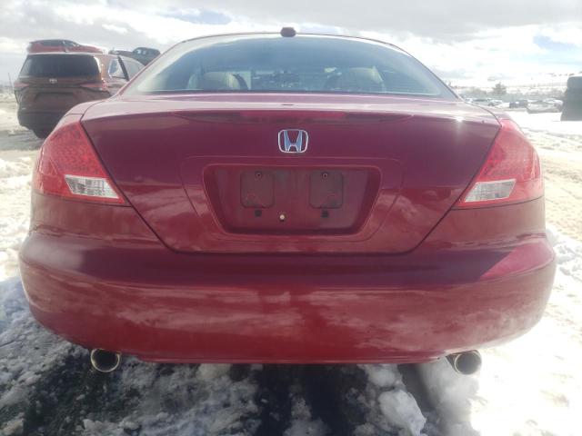 1HGCM82696A007941 - 2006 HONDA ACCORD EX RED photo 6