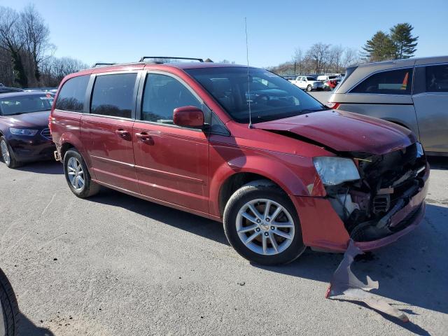 2C4RDGCG6ER213450 - 2014 DODGE GRAND CARA SXT RED photo 4