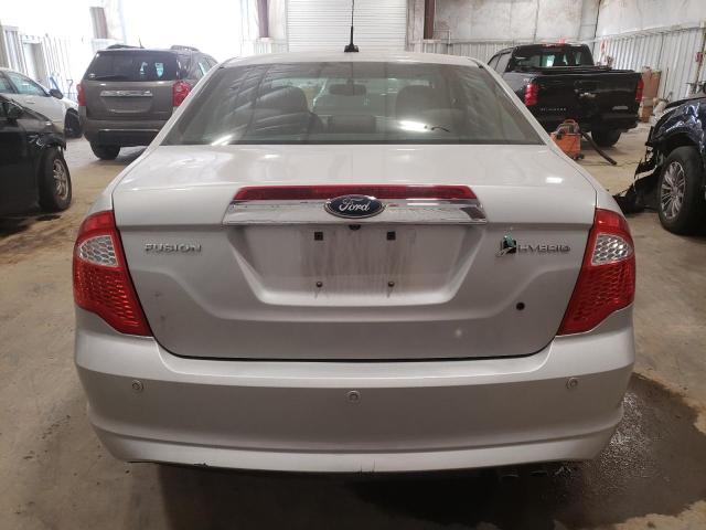 3FADP0L30AR307694 - 2010 FORD FUSION HYBRID SILVER photo 6