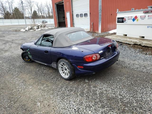 JM1NB353030312697 - 2003 MAZDA MX-5 MIATA BASE BLUE photo 2