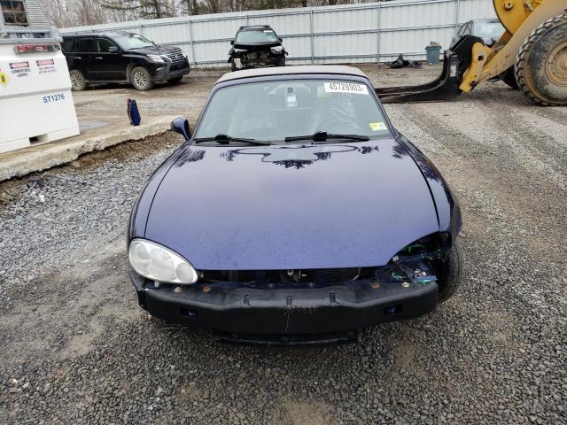 JM1NB353030312697 - 2003 MAZDA MX-5 MIATA BASE BLUE photo 5