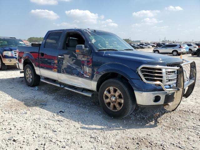 1FTFW1CT2EFD08716 - 2014 FORD F150 SUPERCREW BLUE photo 4