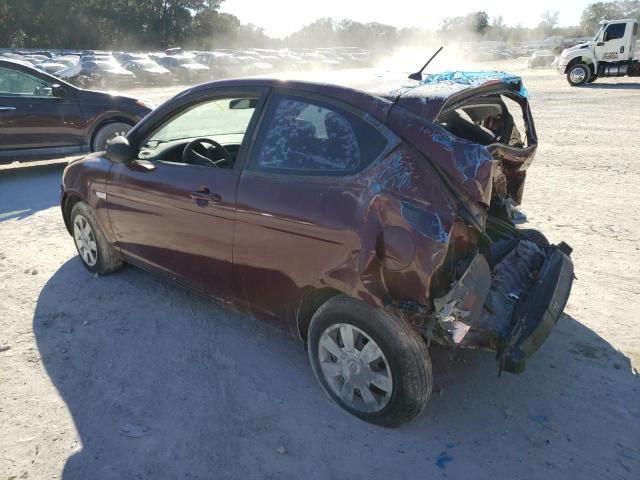 KMHCM36C97U034652 - 2007 HYUNDAI ACCENT GS RED photo 2