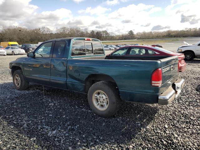 1B7GL22X5XS190369 - 1999 DODGE DAKOTA GREEN photo 2