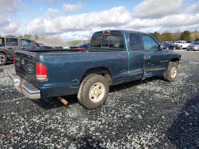 1B7GL22X5XS190369 - 1999 DODGE DAKOTA GREEN photo 3