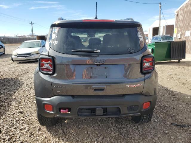 ZACCJBCBXJPG81881 - 2018 JEEP RENEGADE TRAILHAWK GRAY photo 6