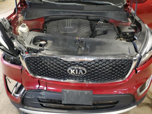 5XYPHDA50HG337203 - 2017 KIA SORENTO EX RED photo 12