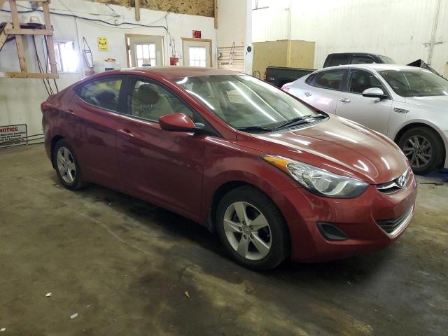 KMHDH4AE1BU101096 - 2011 HYUNDAI ELANTRA GLS RED photo 4