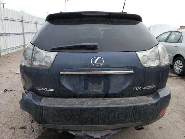 JTJHW31U872010307 - 2007 LEXUS RX 400H BLUE photo 6