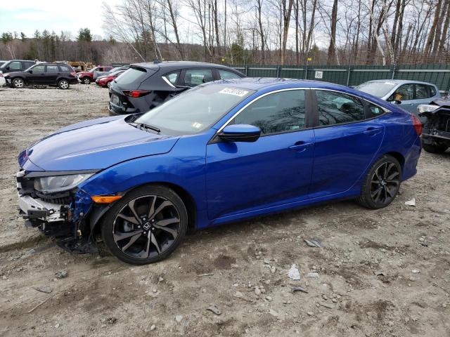2HGFC2F88KH601456 - 2019 HONDA CIVIC SPORT 蓝色 照片 1