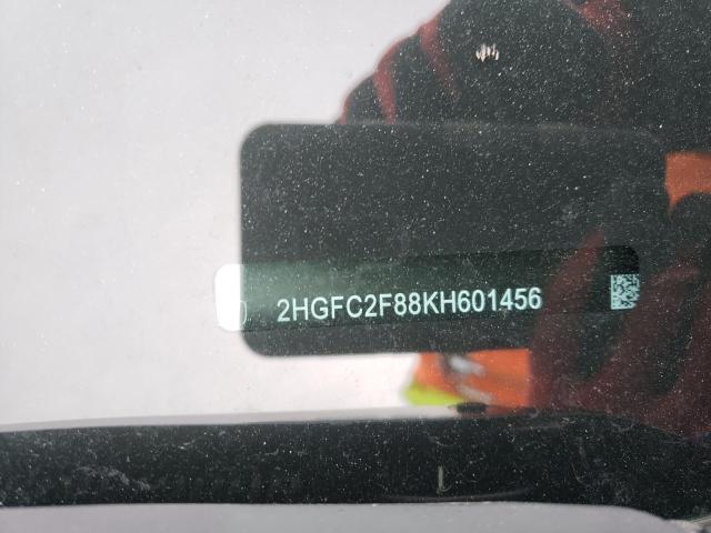 2HGFC2F88KH601456 - 2019 HONDA CIVIC SPORT 蓝色 照片 12