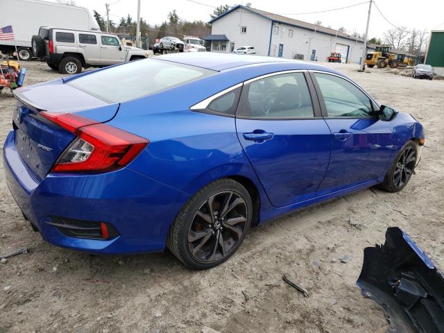 2HGFC2F88KH601456 - 2019 HONDA CIVIC SPORT 蓝色 照片 3