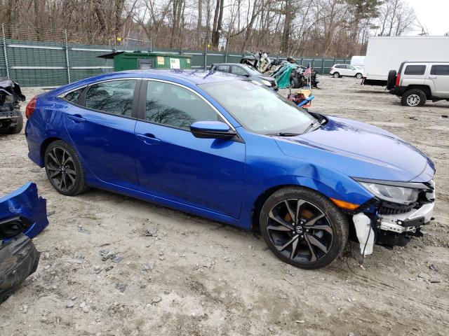 2HGFC2F88KH601456 - 2019 HONDA CIVIC SPORT 蓝色 照片 4