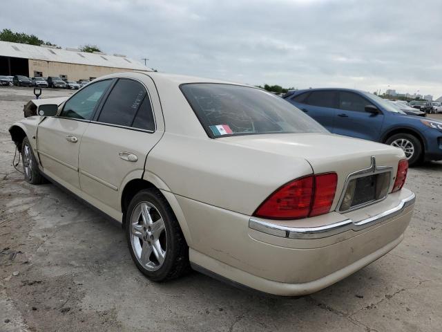 1LNHM86S42Y615231 - 2002 LINCOLN LS Krem foto 2