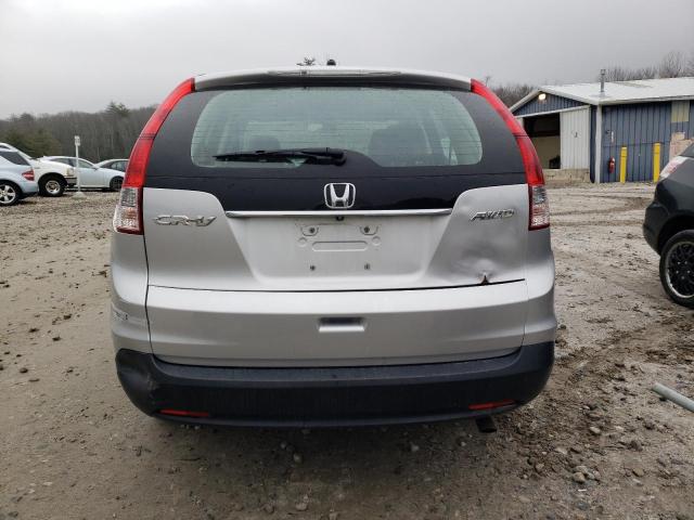 5J6RM4H3XEL040314 - 2014 HONDA CR-V LX SILVER photo 6