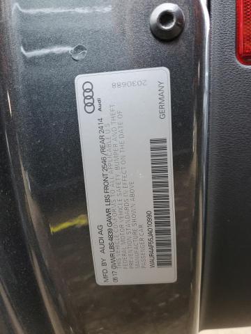 WAUR4AF55JA010990 - 2018 AUDI S5 PRESTIGE GRAY photo 12