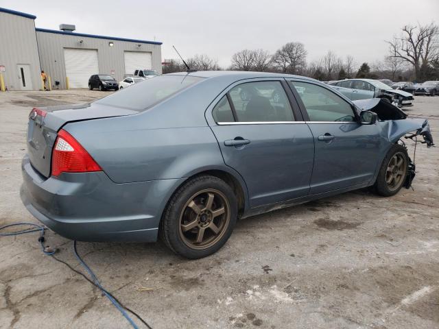 3FAHP0HA8BR120763 - 2011 FORD FUSION SE BLUE photo 3