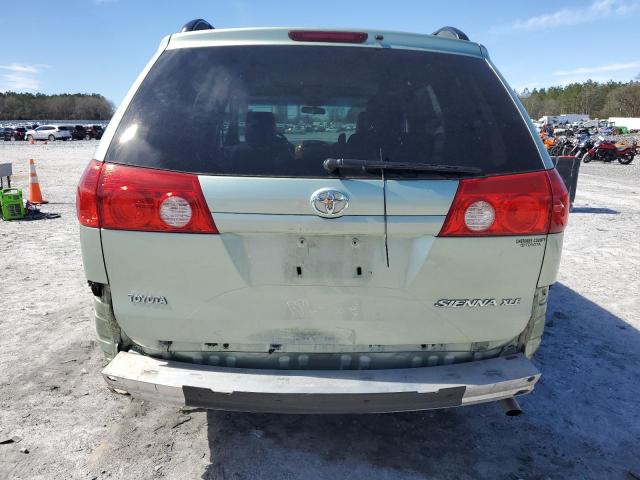 5TDZK22C09S235822 - 2009 TOYOTA SIENNA XLE GREEN photo 6