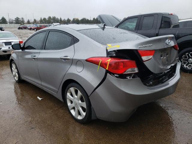 KMHDH4AE1CU340049 - 2012 HYUNDAI ELANTRA GLS GRAY photo 2