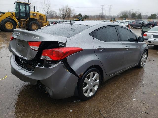 KMHDH4AE1CU340049 - 2012 HYUNDAI ELANTRA GLS GRAY photo 3