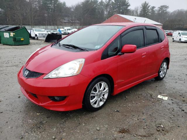JHMGE88439S019406 - 2009 HONDA FIT SPORT RED photo 1