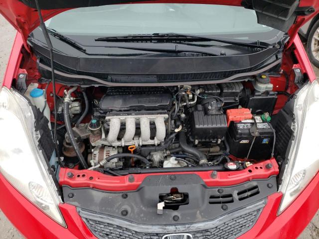 JHMGE88439S019406 - 2009 HONDA FIT SPORT RED photo 11