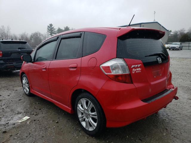 JHMGE88439S019406 - 2009 HONDA FIT SPORT RED photo 2