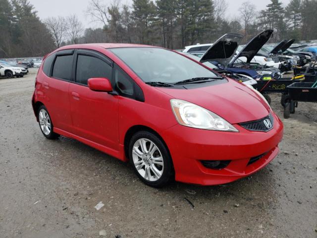 JHMGE88439S019406 - 2009 HONDA FIT SPORT RED photo 4