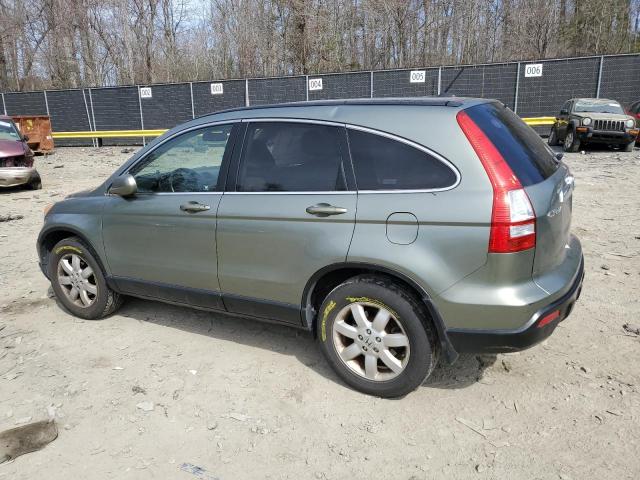 JHLRE48747C072817 - 2007 HONDA CR-V EXL GREEN photo 2