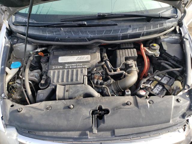 JHMFA36248S016573 - 2008 HONDA CIVIC HYBRID SILVER photo 11