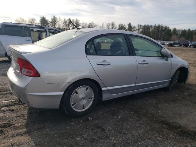 JHMFA36248S016573 - 2008 HONDA CIVIC HYBRID SILVER photo 3