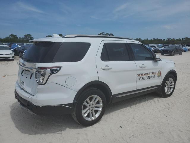 1FM5K7D84HGE19492 - 2017 FORD EXPLORER XLT WHITE photo 3