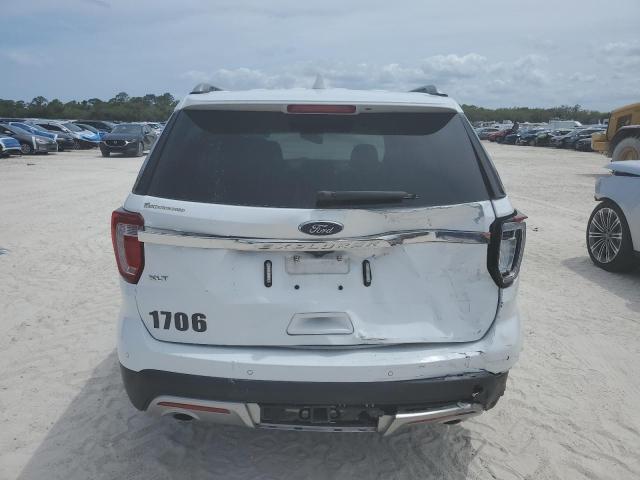 1FM5K7D84HGE19492 - 2017 FORD EXPLORER XLT WHITE photo 6