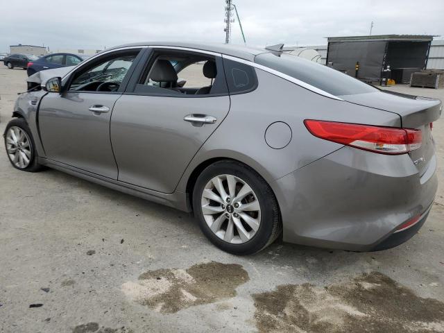 5XXGU4L39JG225100 - 2018 KIA OPTIMA EX GRAY photo 2