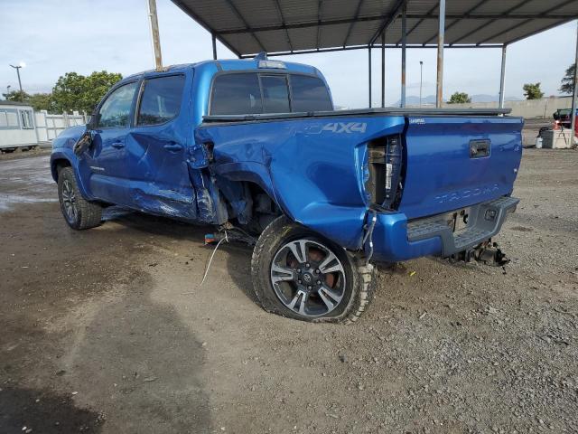 3TMCZ5AN0GM017575 - 2016 TOYOTA TACOMA DOUBLE CAB BLUE photo 2