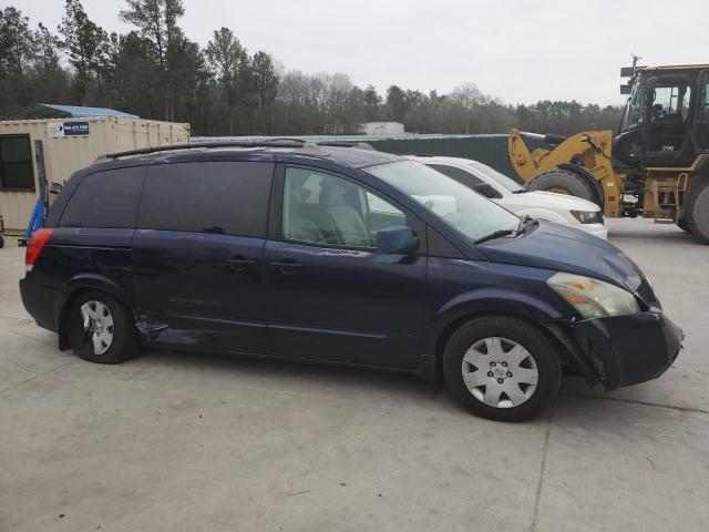 5N1BV28UX5N129026 - 2005 NISSAN QUEST S BLUE photo 4