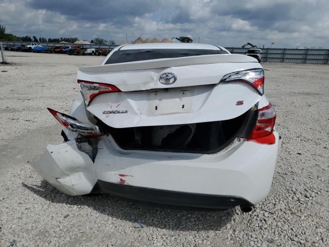 2T1BURHE1FC444911 - 2015 TOYOTA COROLLA L WHITE photo 6