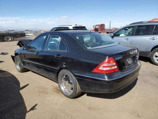 WDBRF61J81F082881 - 2001 MERCEDES-BENZ C 240 BLACK photo 2