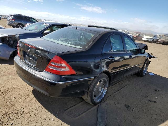 WDBRF61J81F082881 - 2001 MERCEDES-BENZ C 240 BLACK photo 3