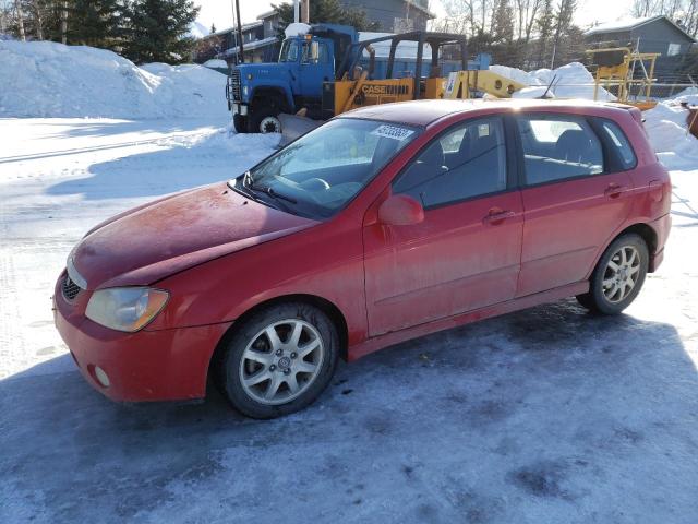 KNAFE161355117080 - 2005 KIA SPECTRA5 RED photo 1