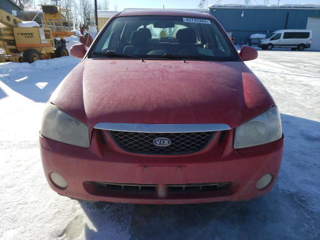 KNAFE161355117080 - 2005 KIA SPECTRA5 RED photo 5